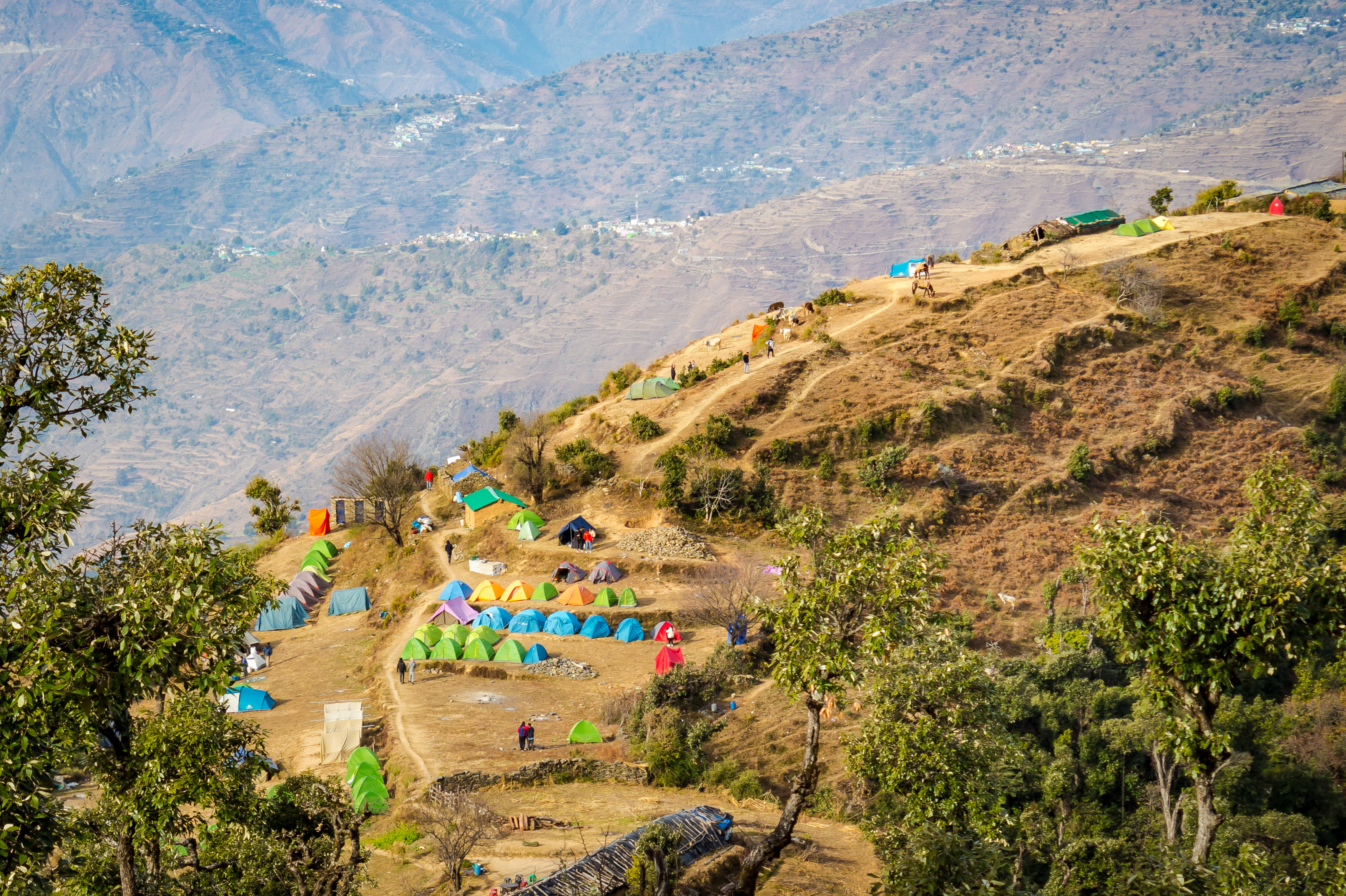 Camps on Nag Tibba trek