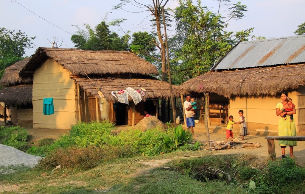 Chitwan National Park Tharu village