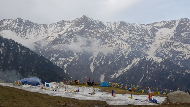 Triund top view